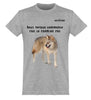 T-Shirt Loup Tout voyage lettrage noir