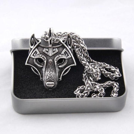 Collier pendentif Loup Viking - Loups-Anges