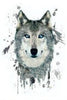 Tatouages Loup gris - Loups-Anges