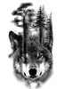 Tatouages Loup des bois - Loups-Anges
