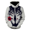 Sweatshirt Loup à la rose