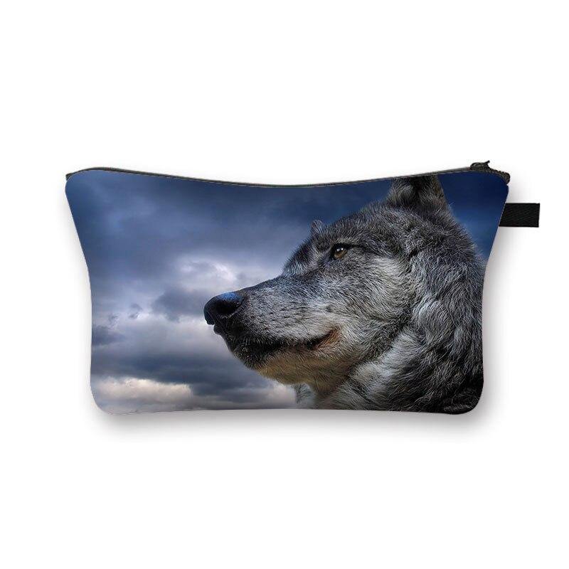 Trousse Maquillage Loup profil - Loups-Anges