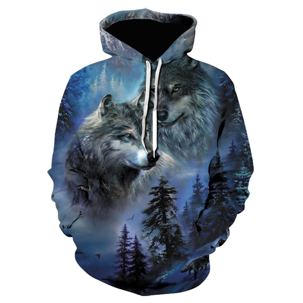 Sweatshirt Loup en forêt