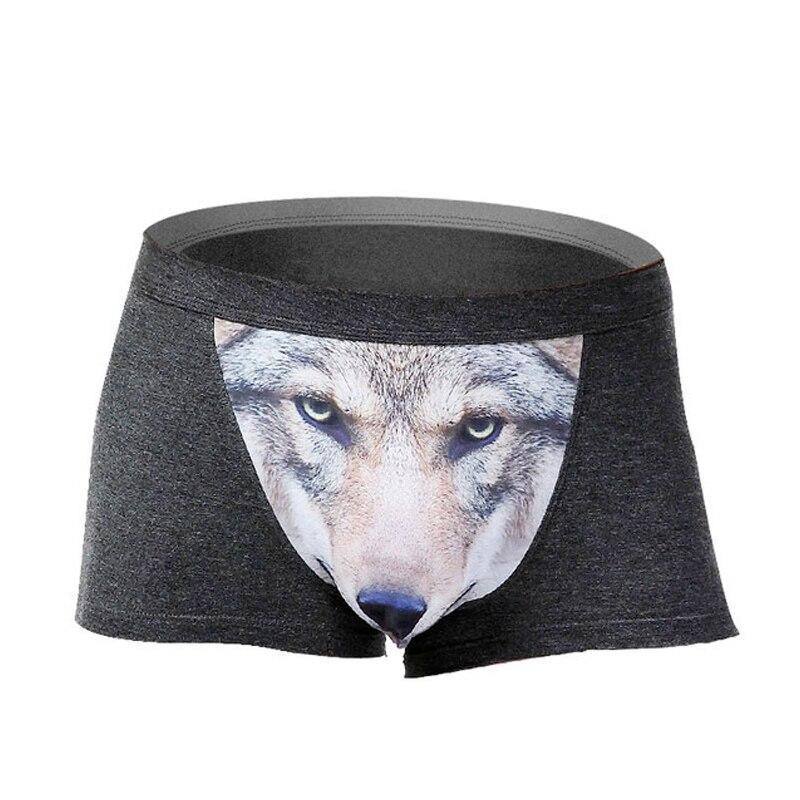 Cadeau Boxers Loup anthracite - Loups-Anges