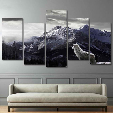 Canvas Loup blanc - Loups-Anges