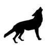 Sticker silhouette de loup