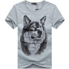 T-Shirt tête de Loup gris - Loups-Anges