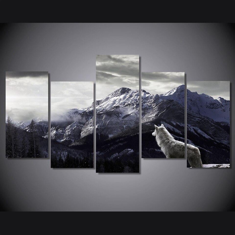 Canvas Loup blanc - Loups-Anges