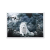 Canvas Loup blanc en couleur - Loups-Anges