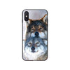 Coque couple Loups  iPhone SE2 11 Pro XS MAX XS XR 8 7 - Loups-Anges