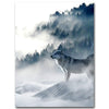 Canvas Loup dans la neige - Loups-Anges